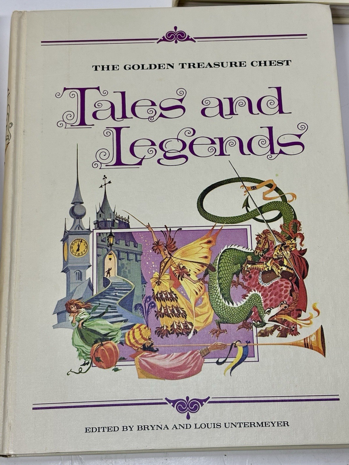 Vintage 1968 The Golden Press Treasure Chest HC Children’s Books Box Set of 4