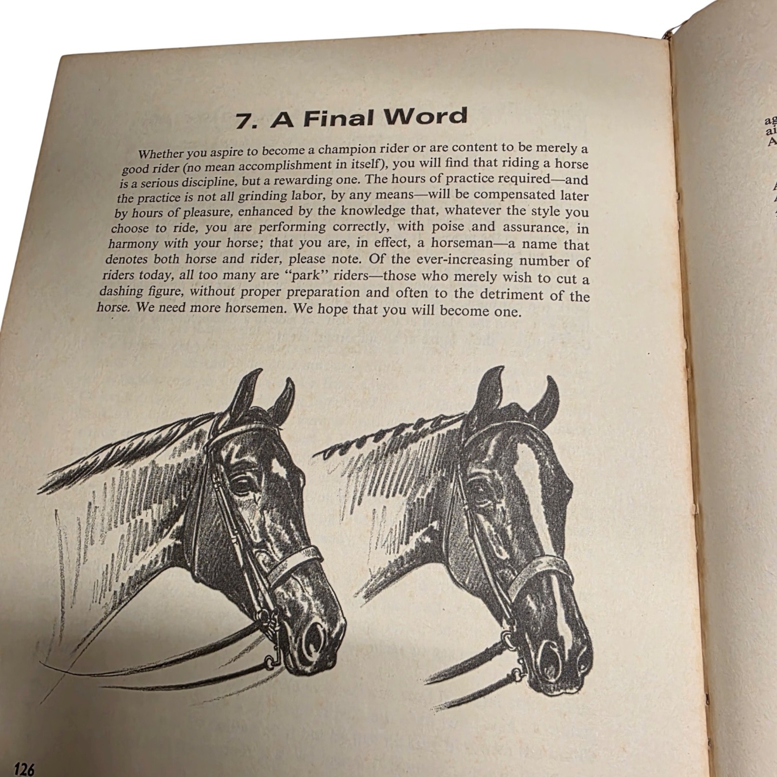 Vintage Horseback Riding Book by Jeanne Mellin 1970 HC Brown 9.25×7.25 Complete