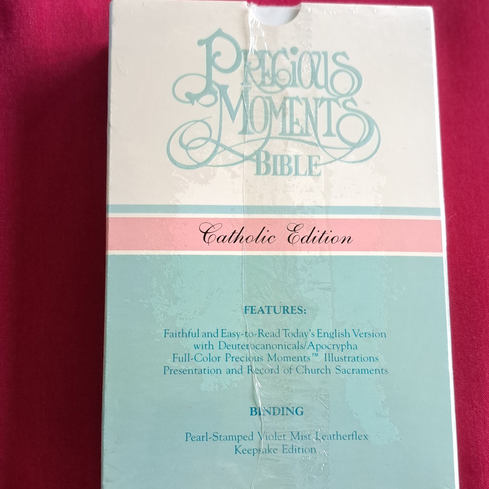 Precious Moments Bible Catholic Keepsake Hardcover Illustrated Leatherflex