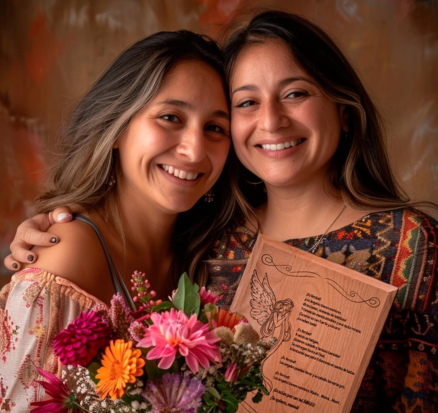 Unique Engraved 7×9” Wood Plaque for Mother’s Day – Spanish Poem Keepsake