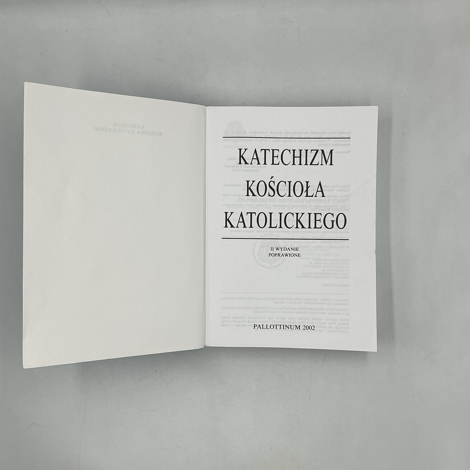 Katechizm Kościoła Katolickiego Jan Paweł II Blue PB Pallottinum Polish 2002