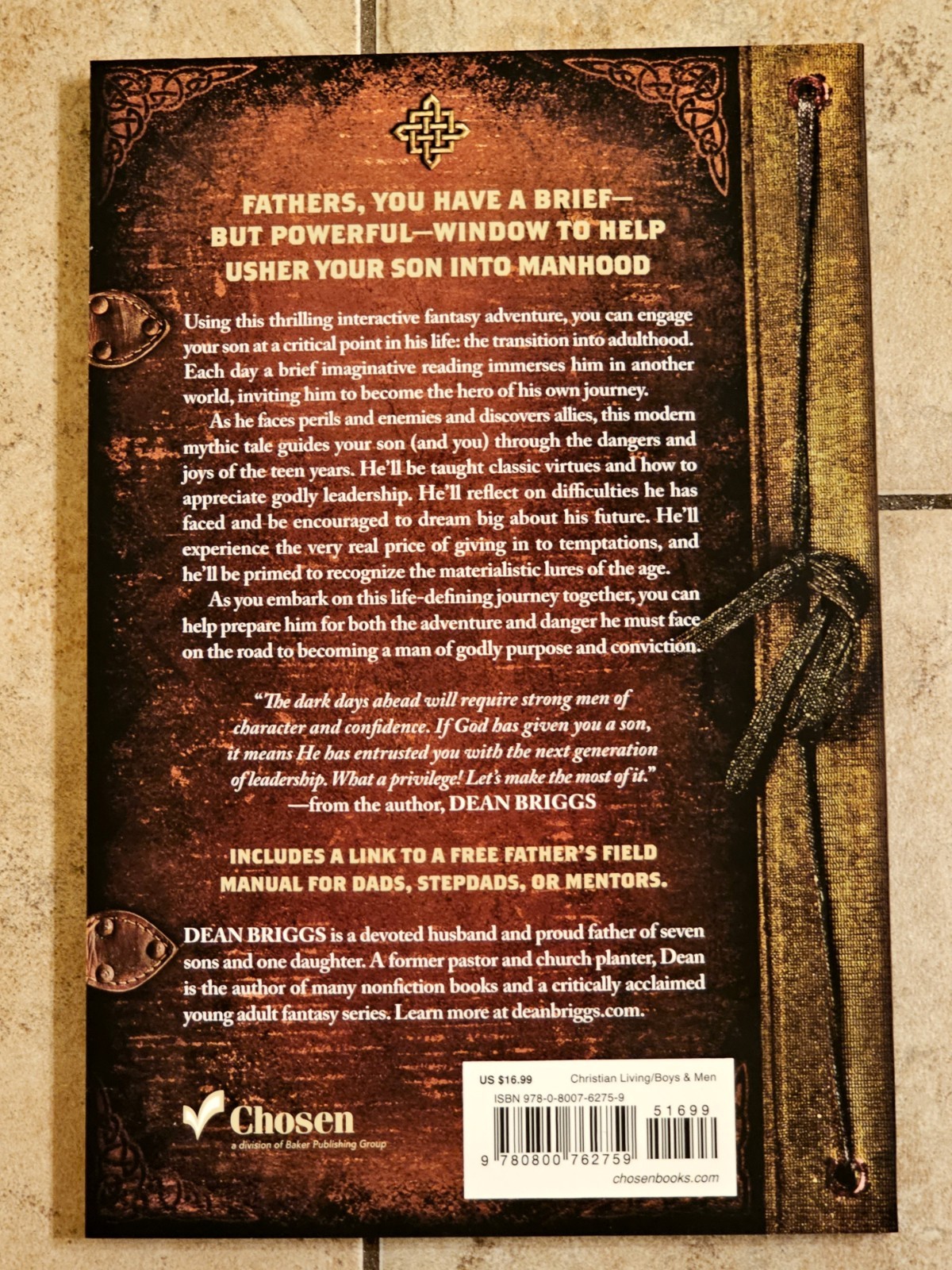 Brave Quest: A Boy’s Interactive Journey into Manhood Dean Briggs Christian Dad