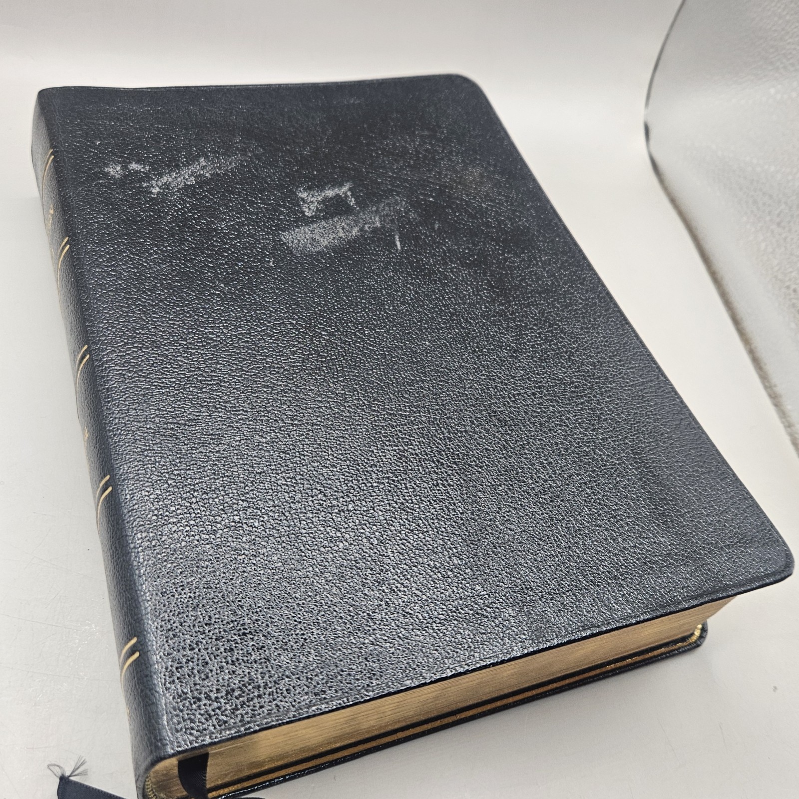 NIV 1984 Life Application Study Bible Thumb Indexed – Black Genuine Leather