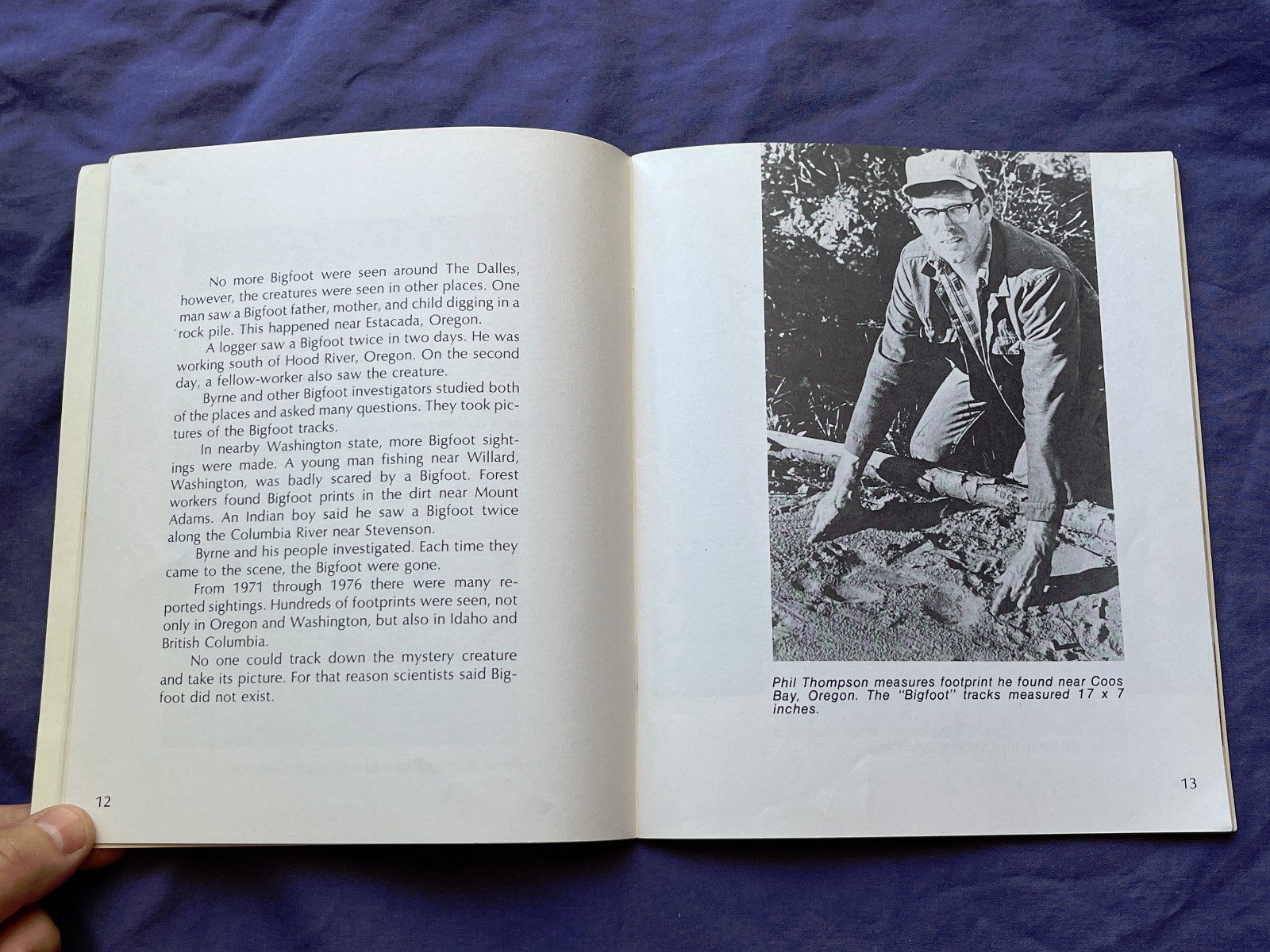 Rare BIGFOOT Book Crestwood House Ian Thorne Yeti Abominable Snowman