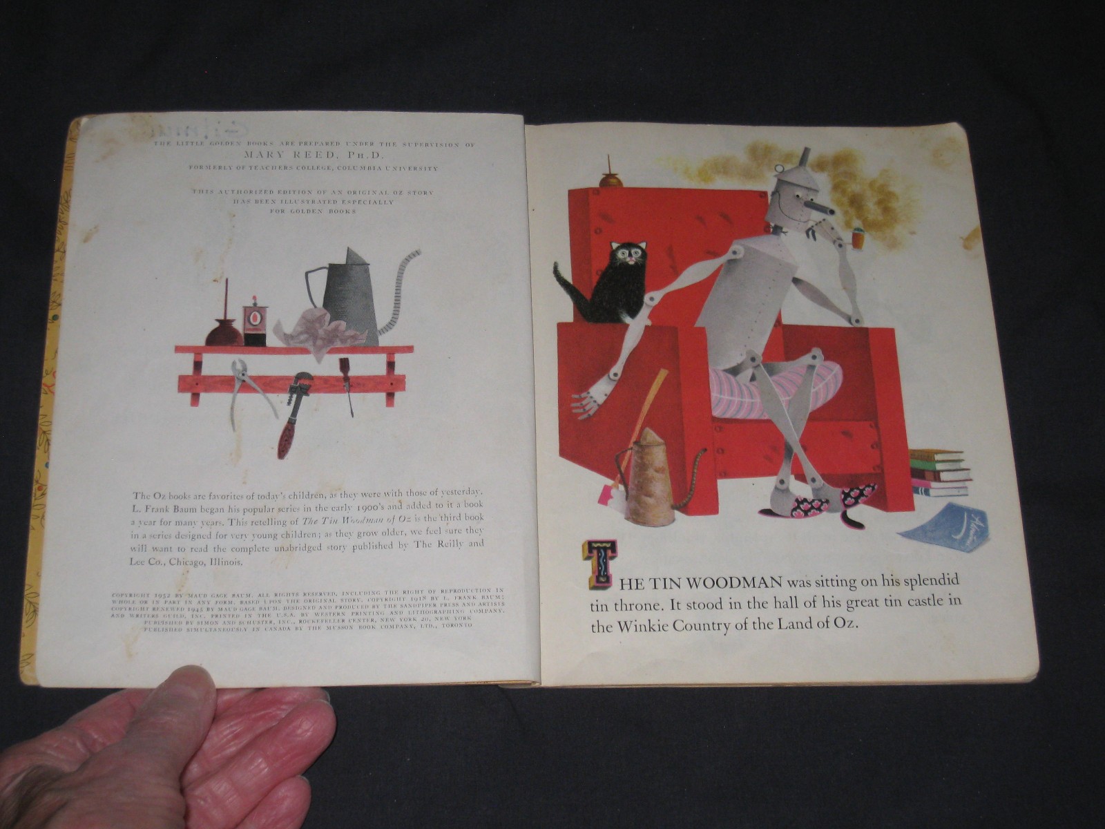 Little Golden Book The Tin Woodman of OZ Series A 28 pages
