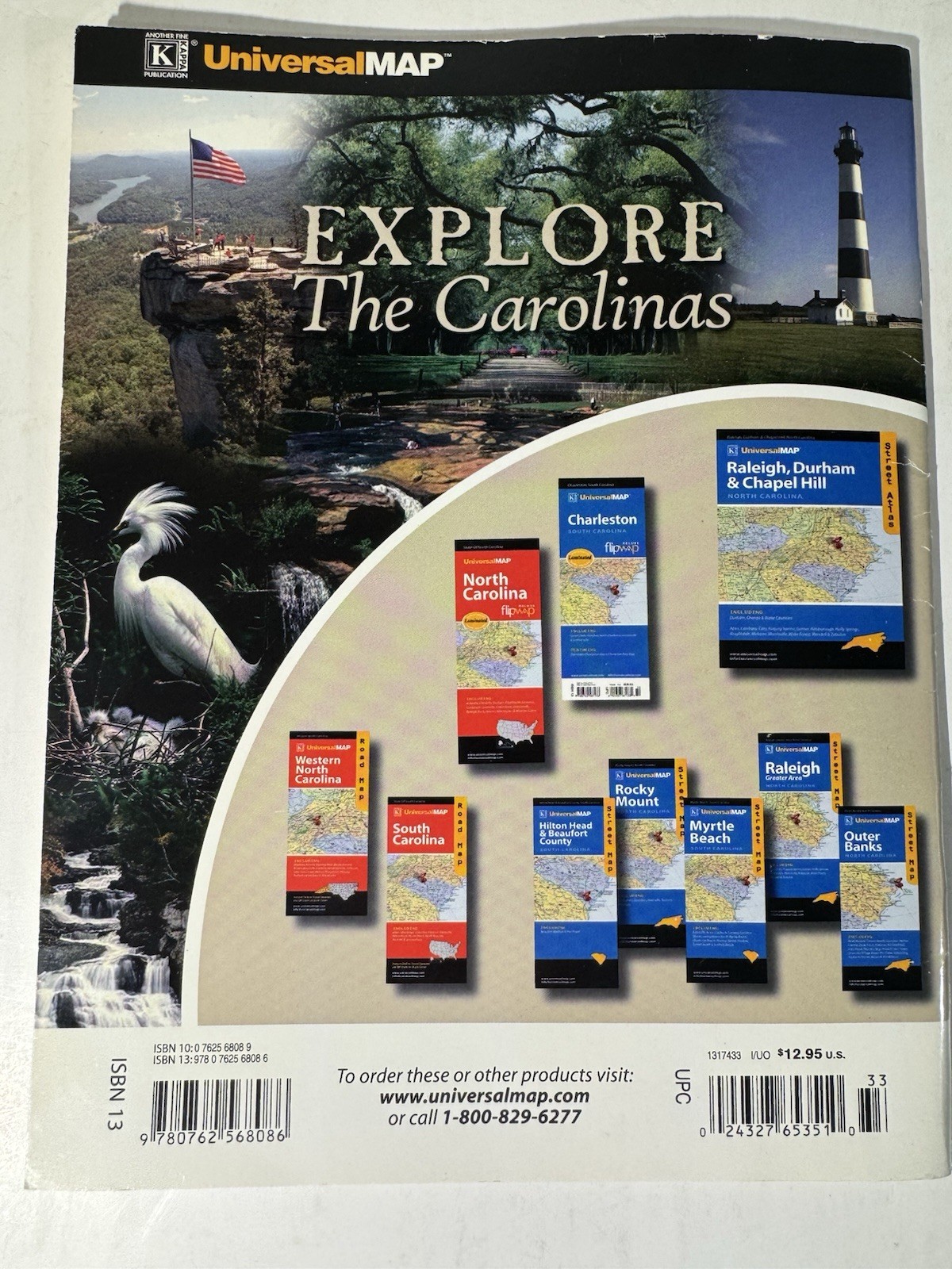 North & South Carolina Road Atlas 2004 Kappa Street Guide NC SC Universal Map