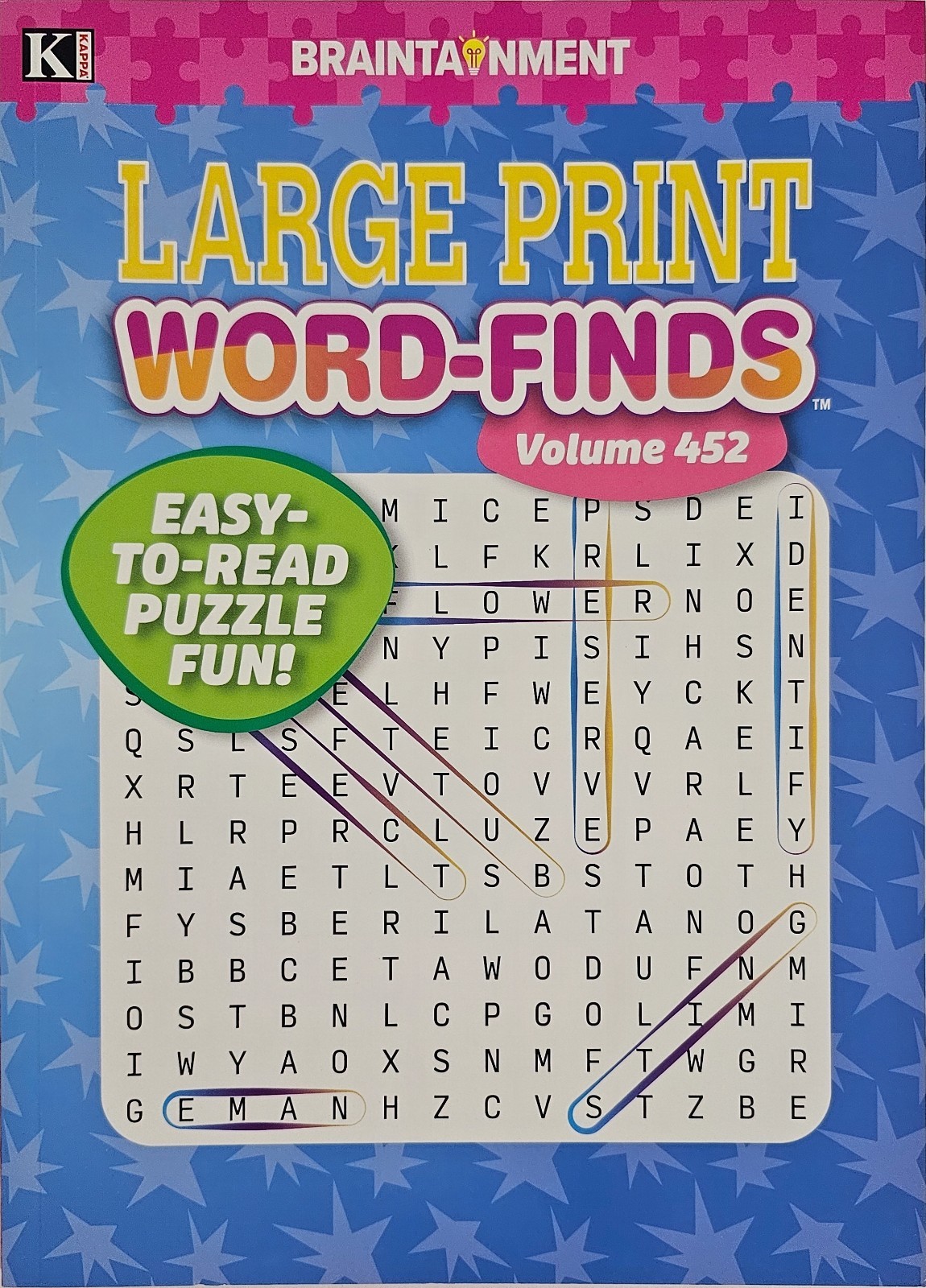 5 New Large Print Word-Finds Puzzle Books Kappa Games Vol #452-516~ Search,Hunt