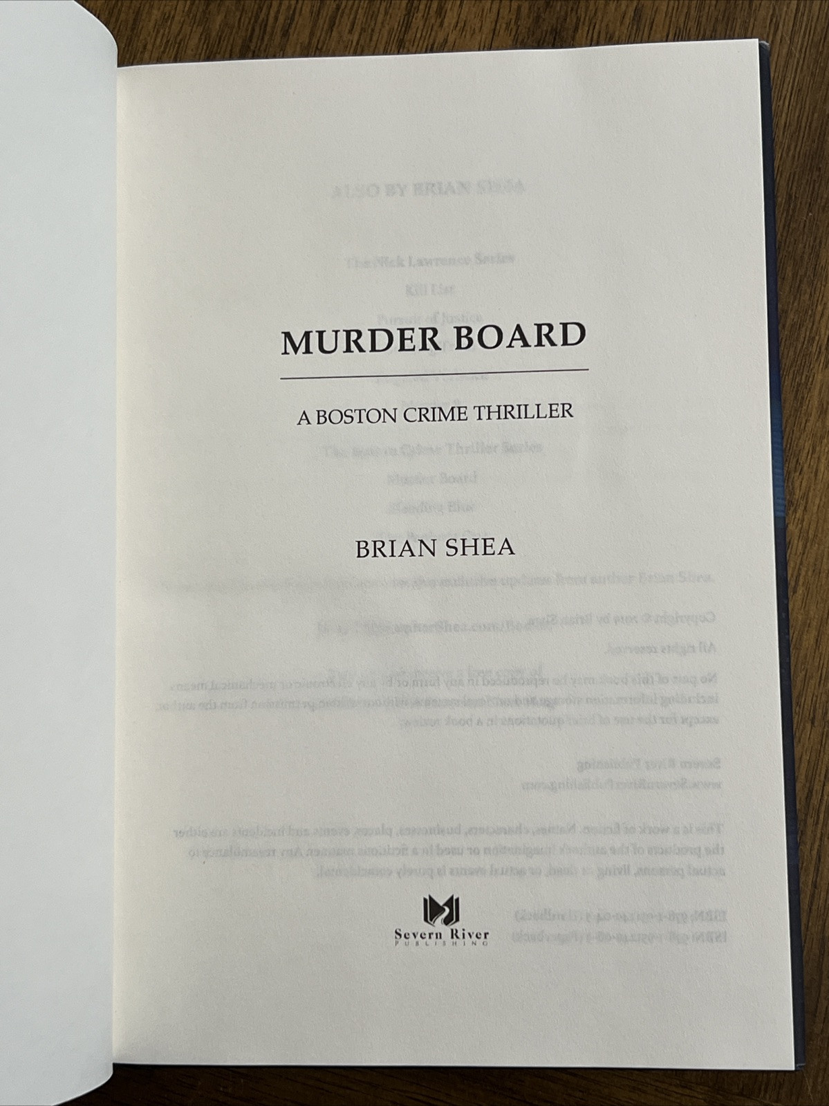 Murder Board: A Boston Crime Thriller (Boston Crime Thriller Series), Brian Shea