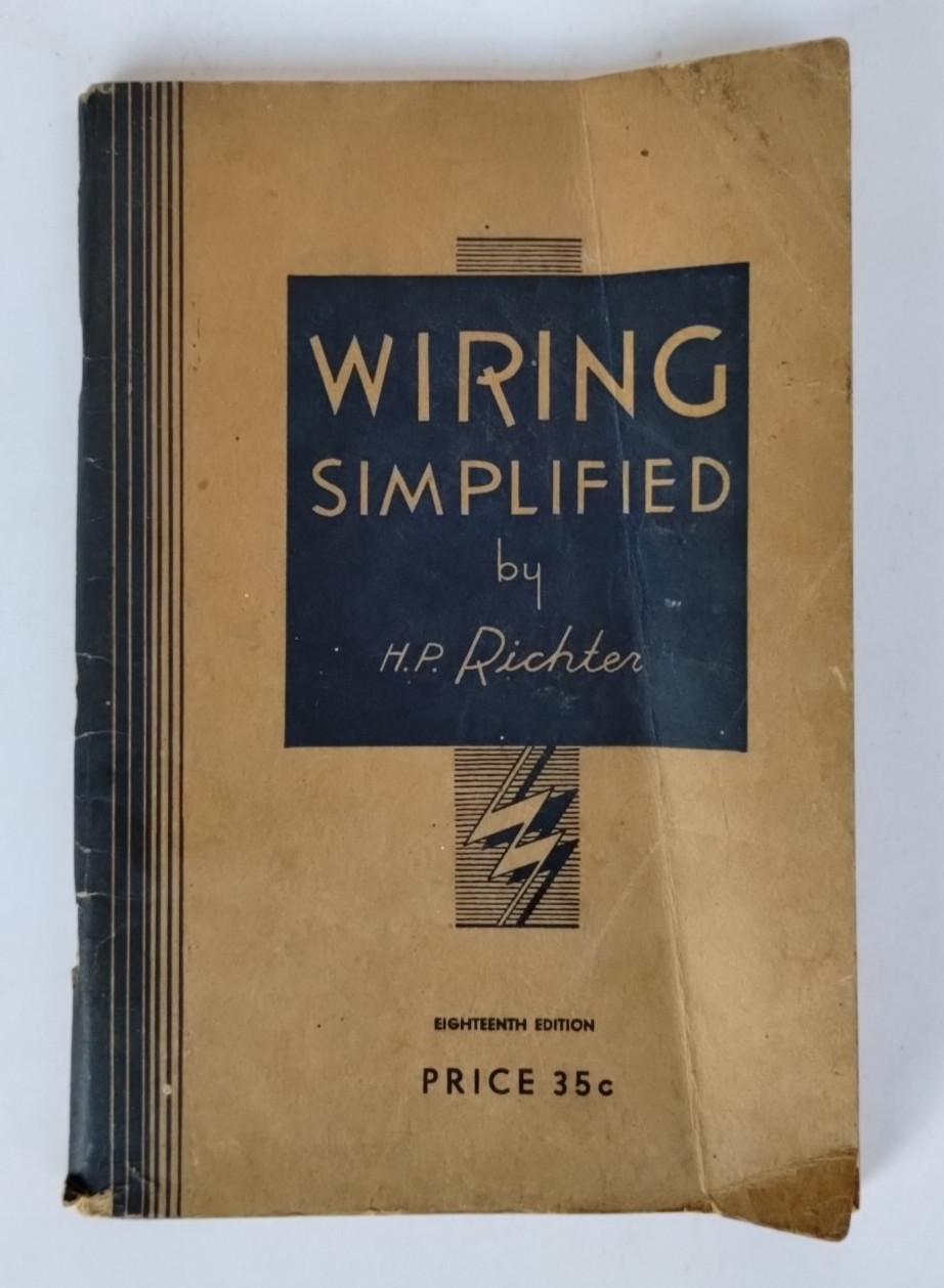 Vintage 1946 Wiring Simplified 18th Edition Richter Electrical Electrician