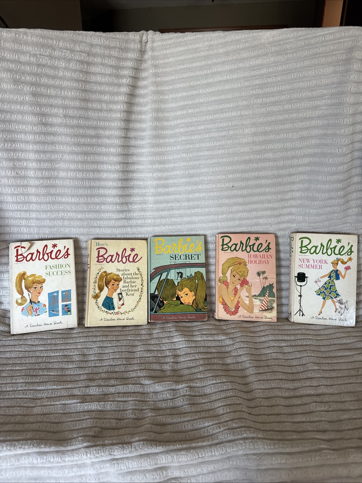Set A Five Vintage 1960S Barbie Hardcover Books By Random House