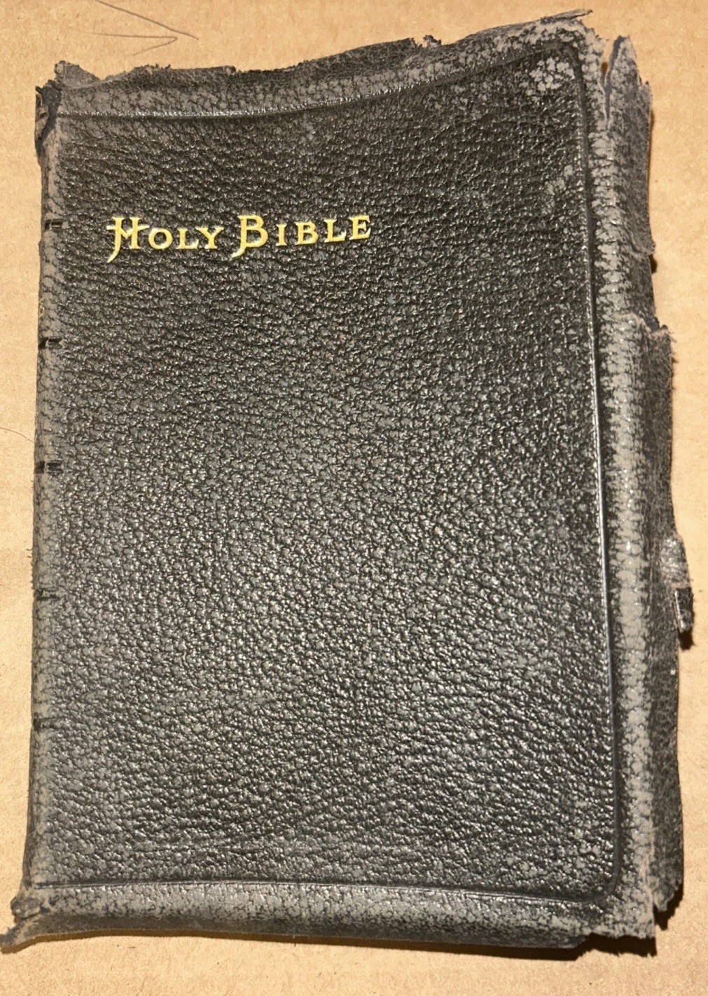 Vintage Holy Bible Oxford India Paper Printed England Leather Bound Indexed