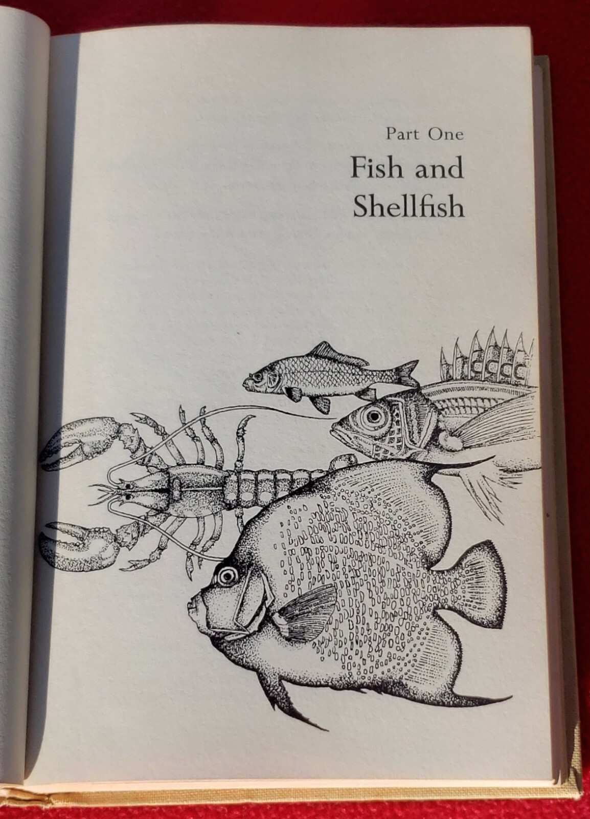 1966 The Savor of the Sea: A Complete Seafood Cookbook Moris & Moore 340 Pages