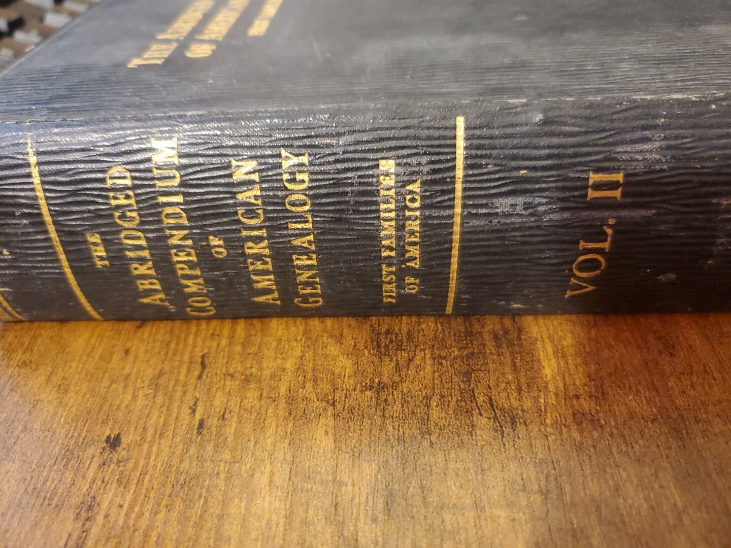 Abridged Compendium of American Genealogy Vol II First Families Virkus 1926 Rare