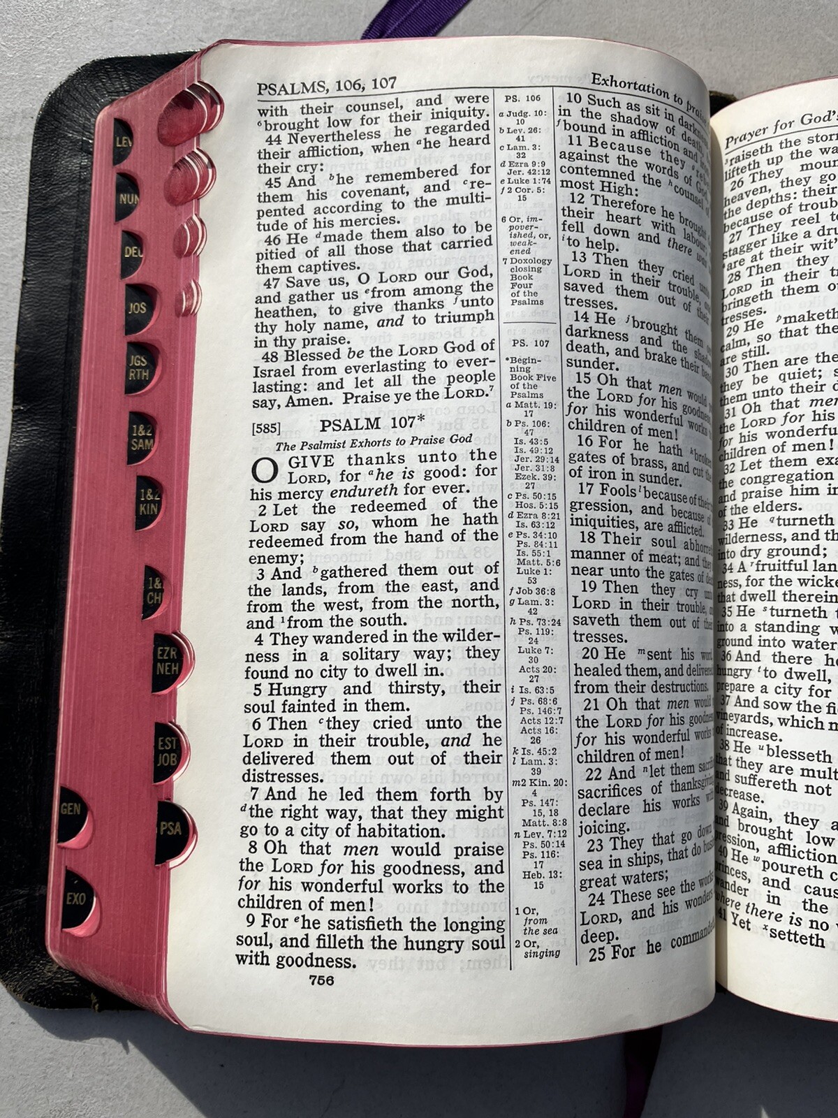 Holy Bible Concordance Red Letter KJV National Bible Press 1944