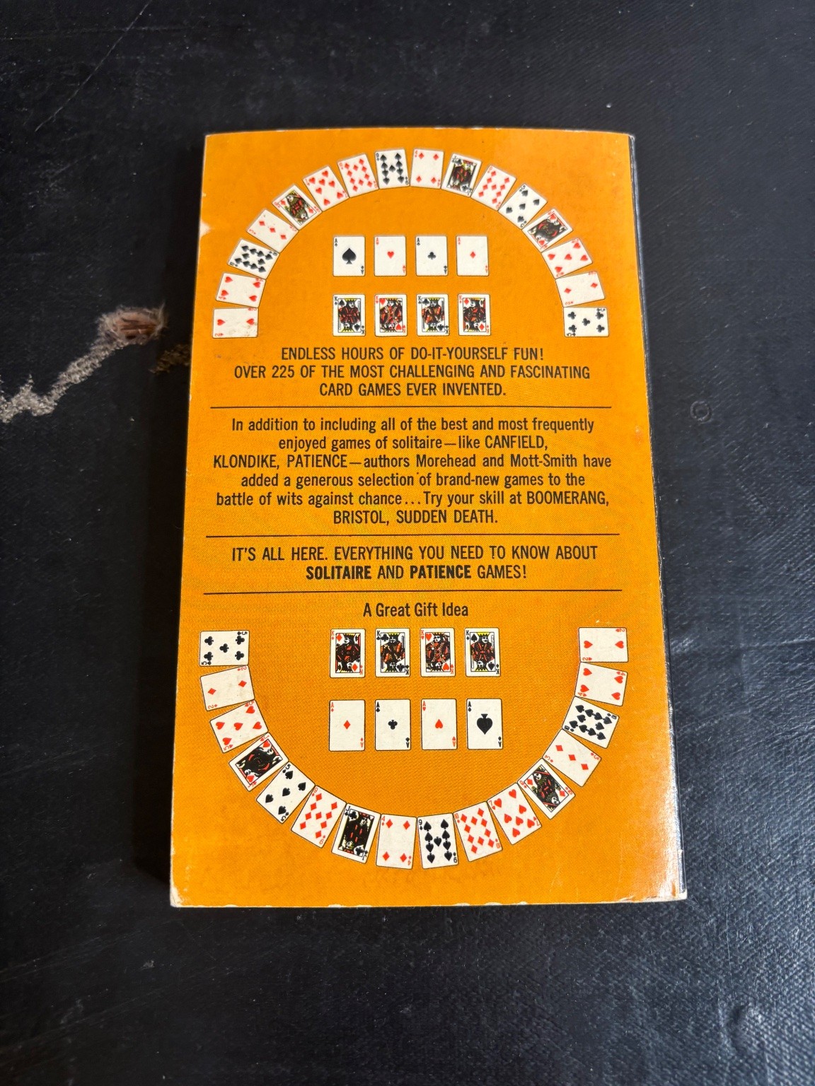 Complete Book of Solitaire & Patience Games Morehead Mott-Smith 1966 Bantam