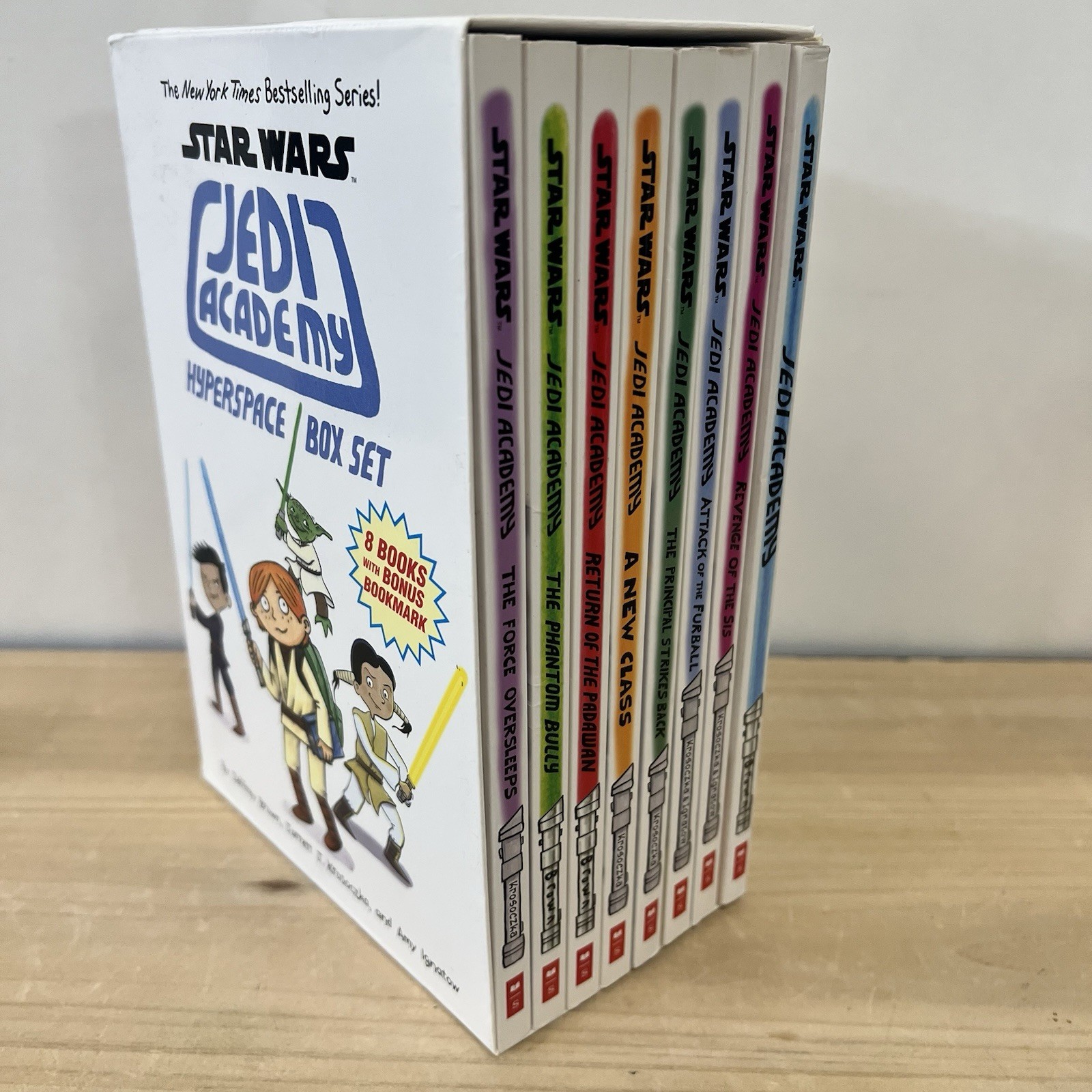 Star Wars Jedi Academy Hyperspace Box Set 8 PB Complete Jeffrey Brown Lot