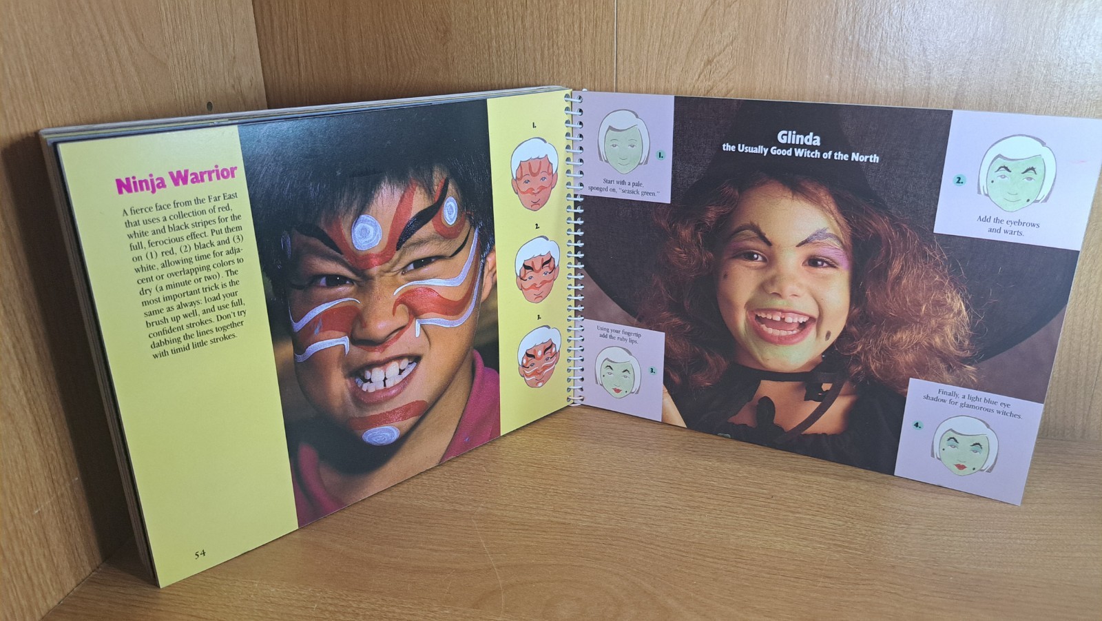 Face Painting by Klutz Editors 1990, Spiral Book (no Paint)