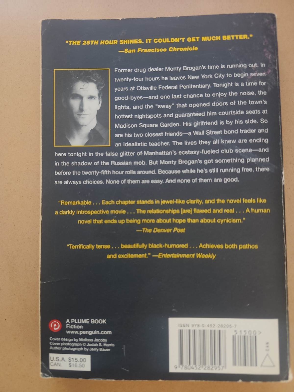 The 25th Hour A Novel by David Benioff 2002 Trade Paperback