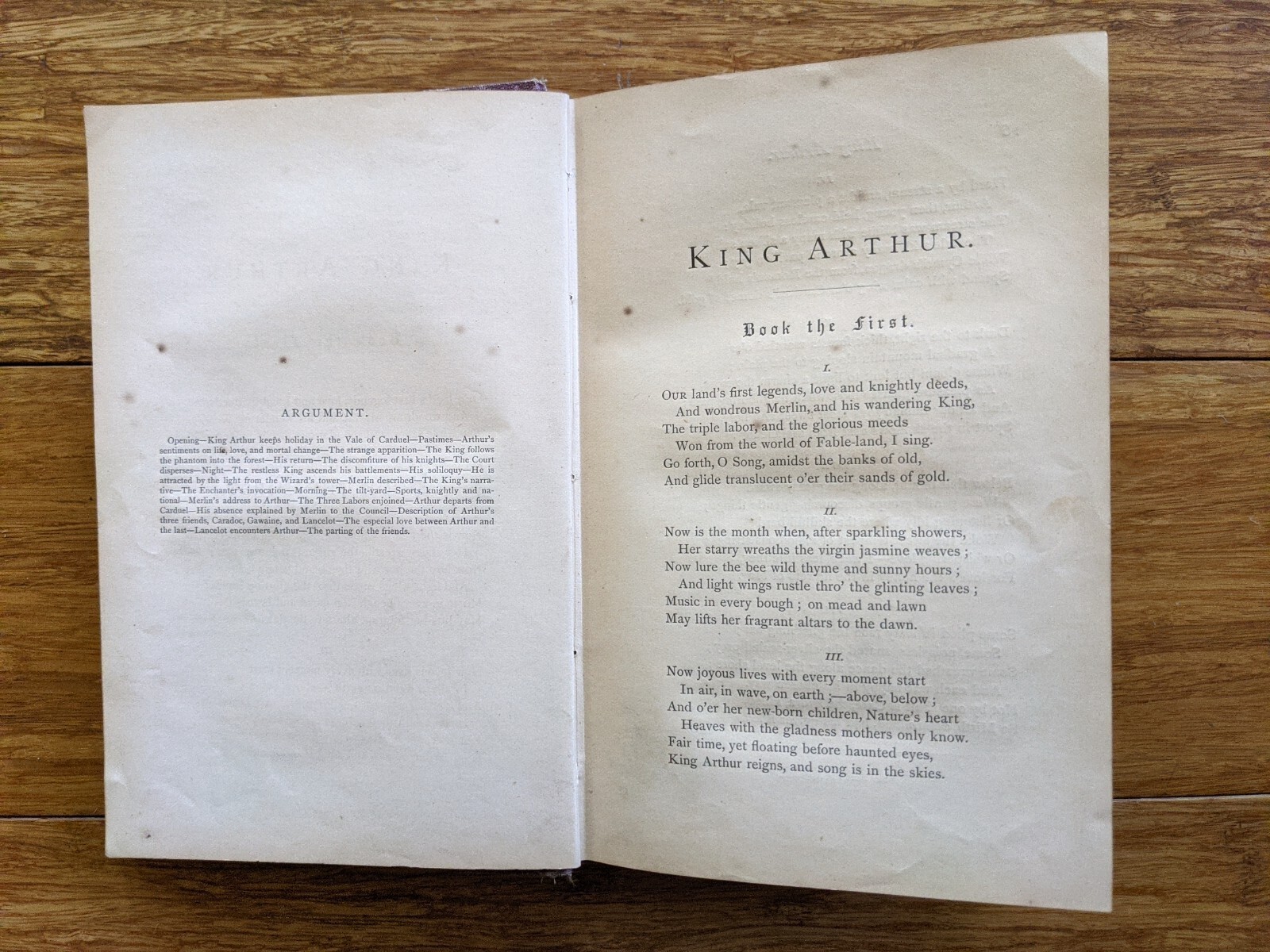 King Arthur. A Poem Revised Edition by Edward Bulwer, Lord Lytton * RARE *