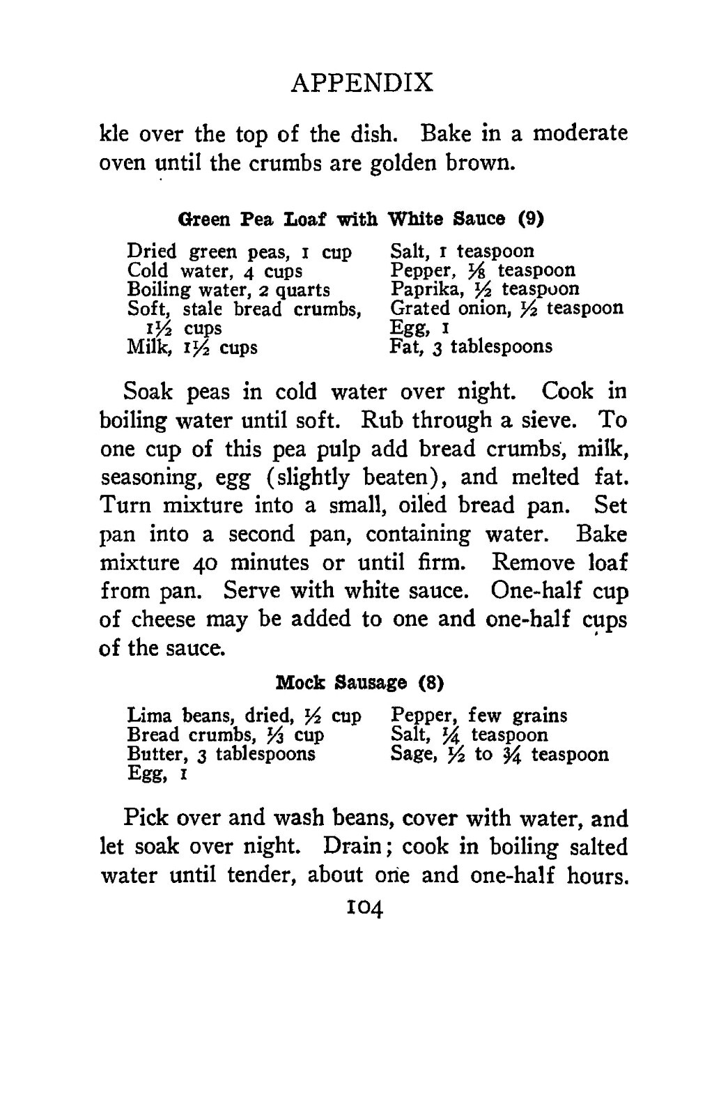 “1918” Everyday Foods In War Time Cook Book 125 Pages