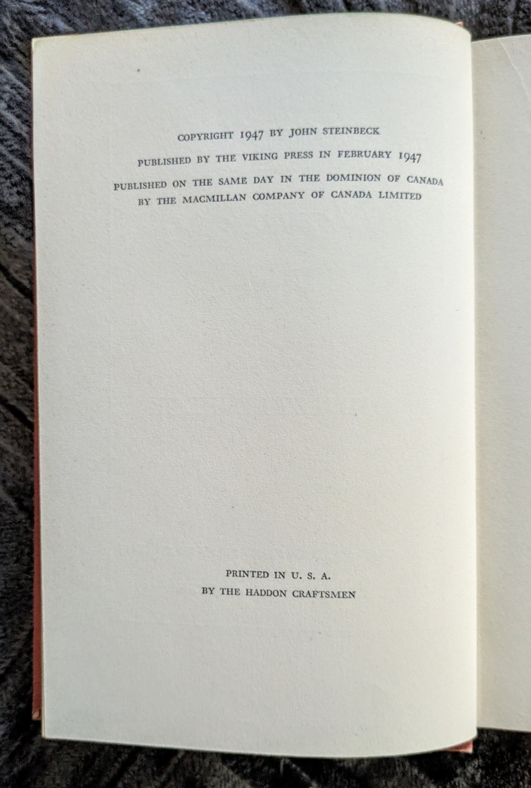 JOHN STEINBECK The Wayward Bus Viking Press 1947 HC/DJ 1ed, later printing