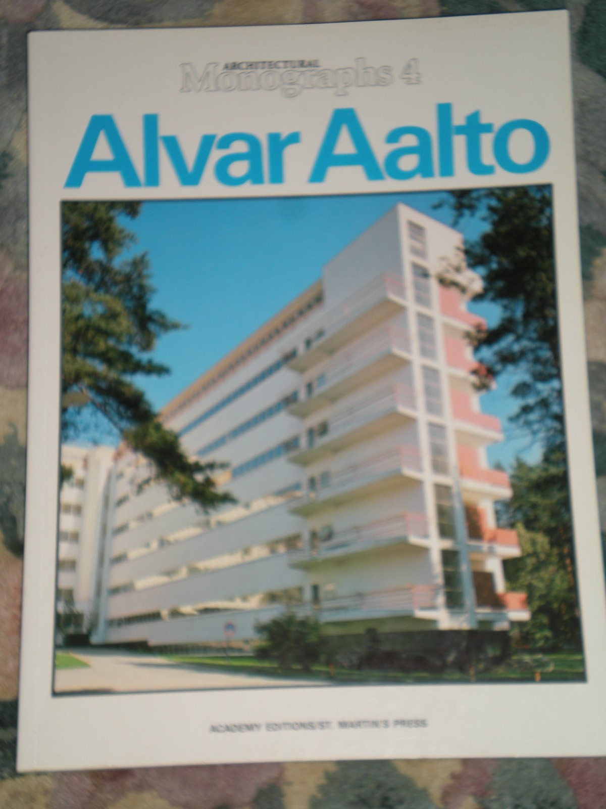 ALVAR AALTO (ARCHITECTURAL MONOGRAPHS NO 4) David Dunster, Ed. 1992