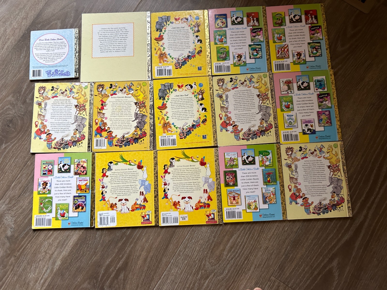 A Little Golden Books Varies Titles and Short Stories Lot of (15)