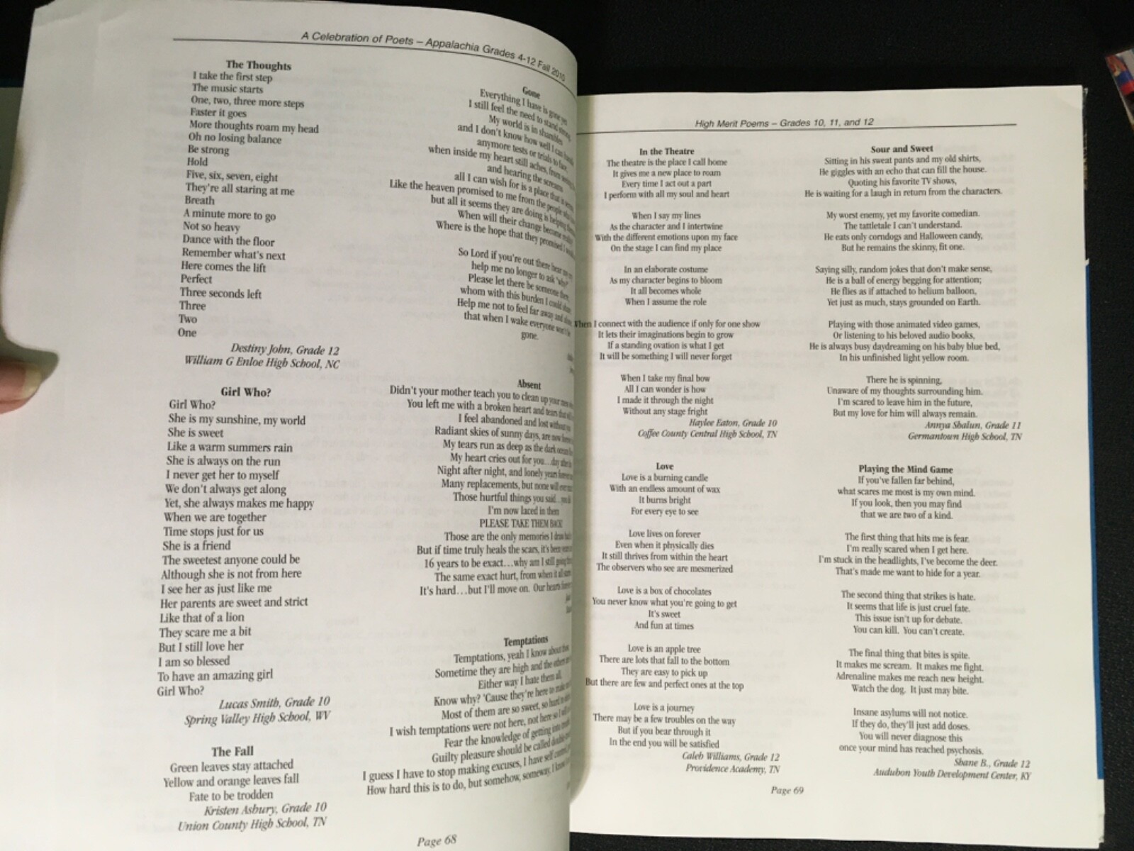 A CELEBRATION OF POETS Appalachia Grades 4-12 Creative Communication Textbook HC