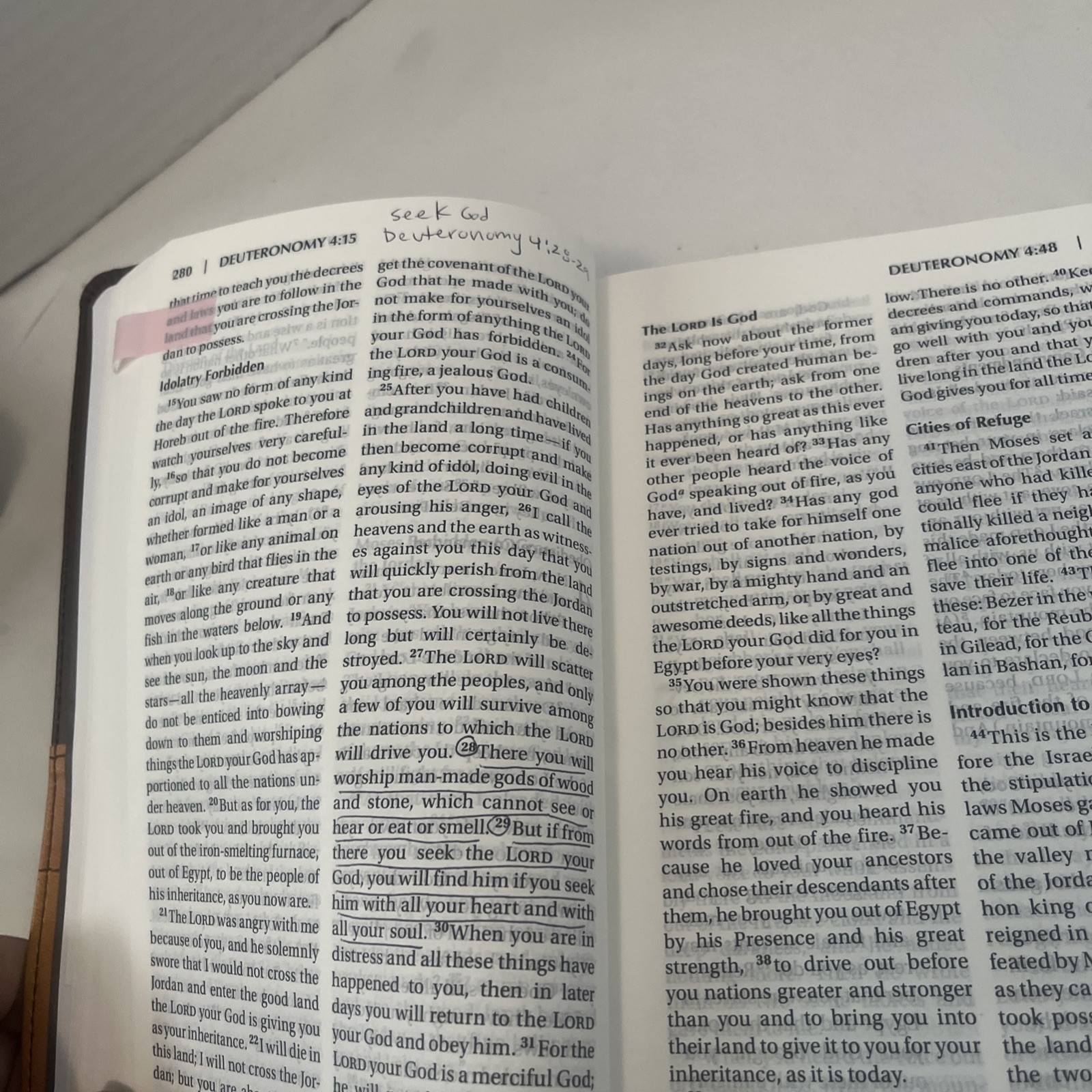 NIV Church Holy Bible Large Print By Zondervan 2011 Leather Soft Cover