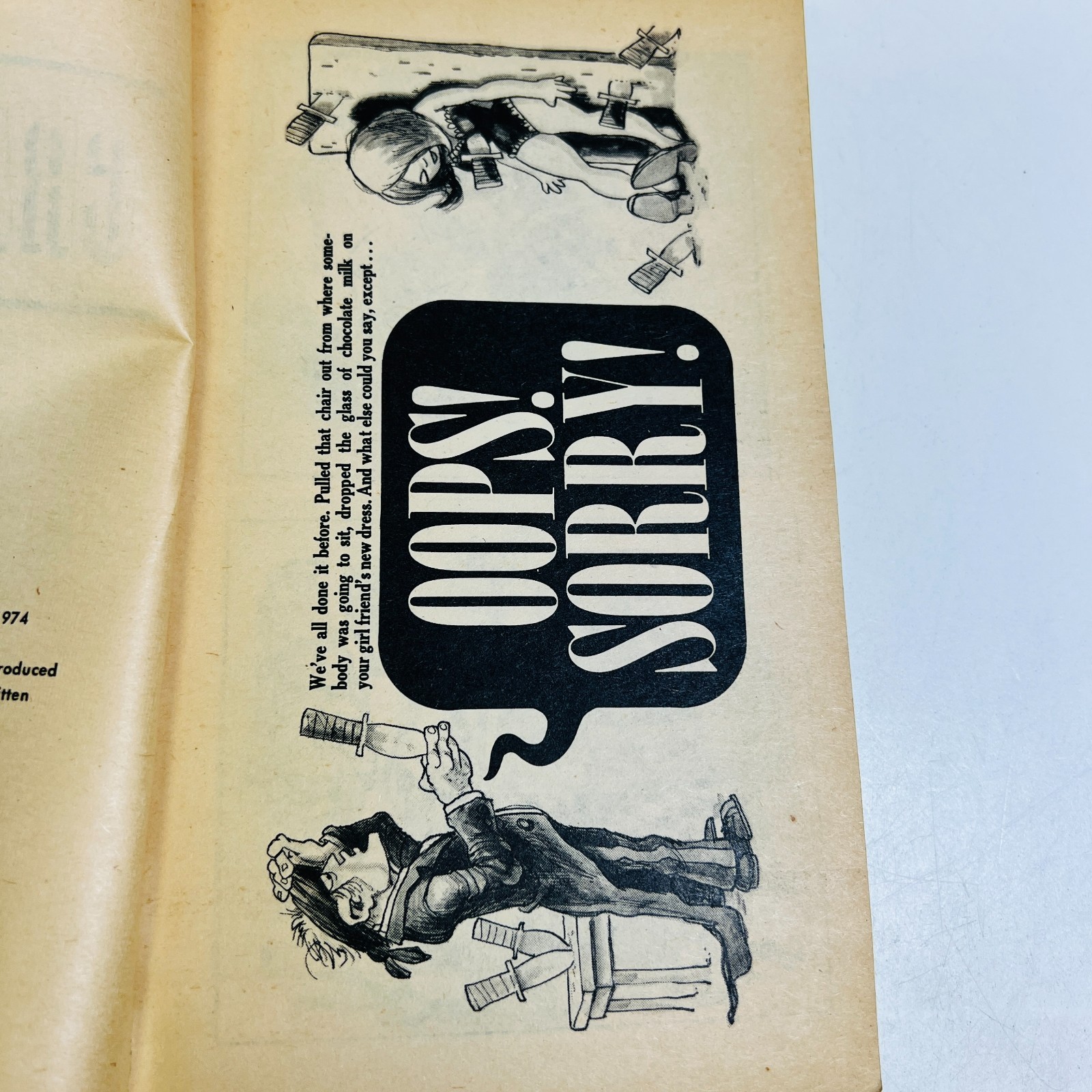 Cracked Magazine MAD Paperback Book CRACKED UP 1974 1st Print Vintage