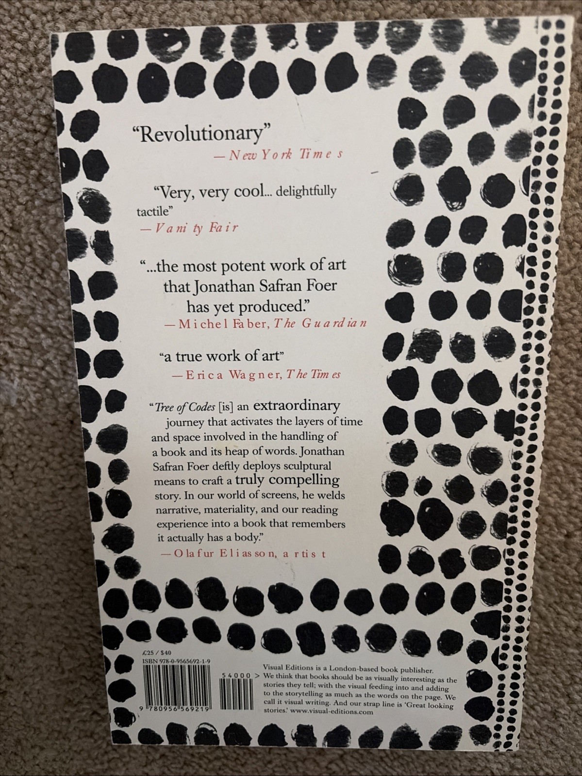 Tree of Codes by Jonathan Safran Foer, Second Edition 2011
