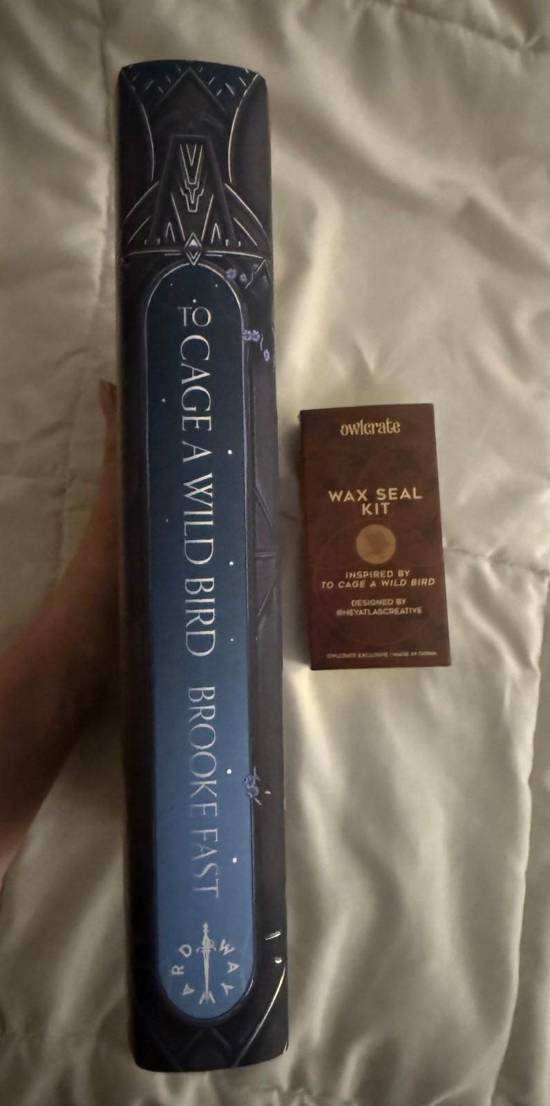 FAIRYLOOT To Cage a Wild Bird by Brooke Fast Signed + Owlcrate Wax Seal Merch