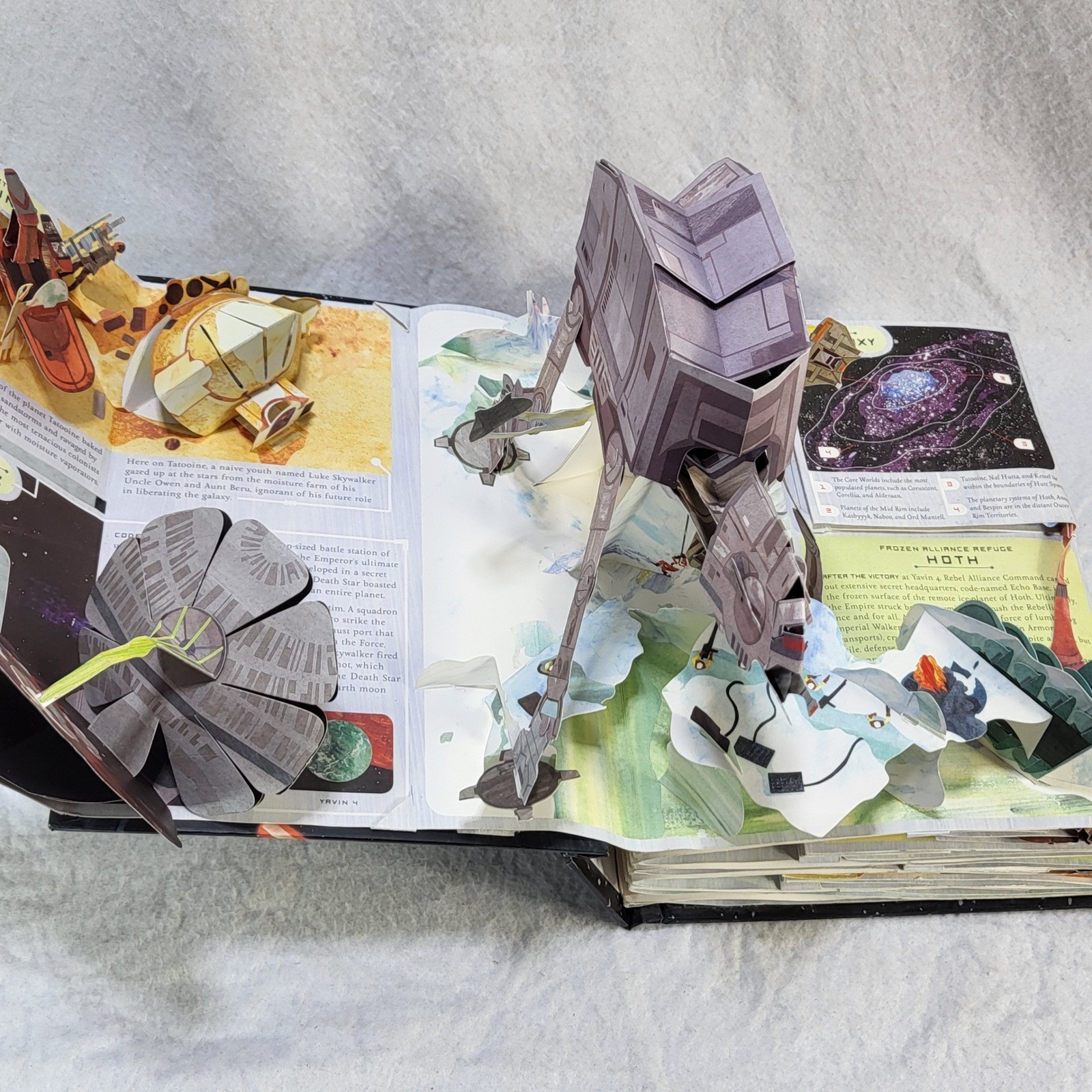 Star Wars A Pop-Up Guide to the Galaxy Matthew Reinhart Hardcover 3D Book