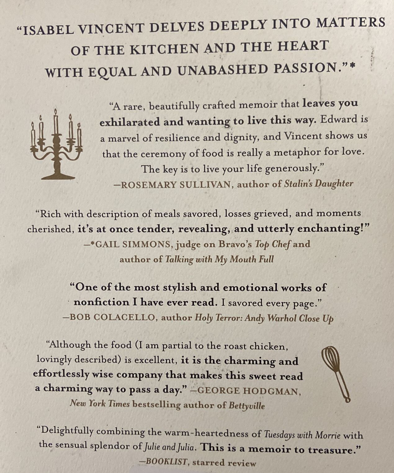 Dinner with Edward, A Story of an Unexpected Friendship, Isabel Vincent – NEW!