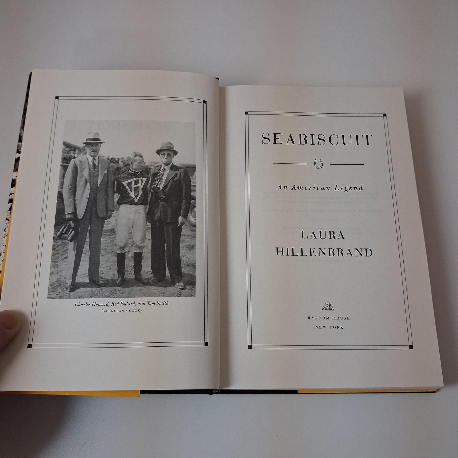 Seabiscuit An American Legend Laura Hillenbrand Hardcover Horse Racing Book