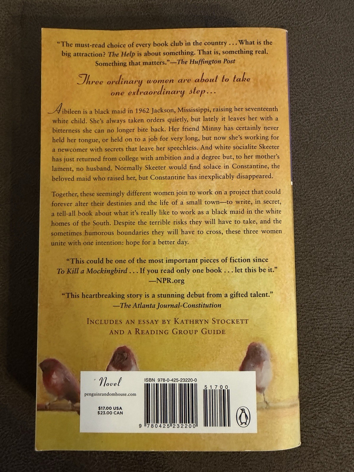 The Help Kathryn Stockett Paperback Book Like New