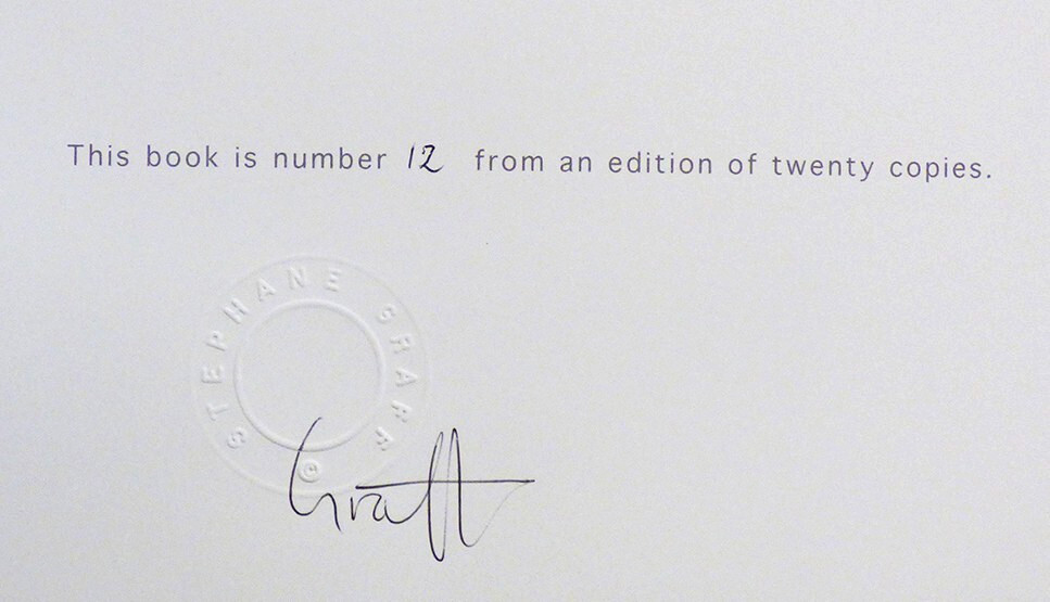 SIGNED RARE LTD Chemical Light Clamshell Stephane Graff 1st Edition of 20 Copies