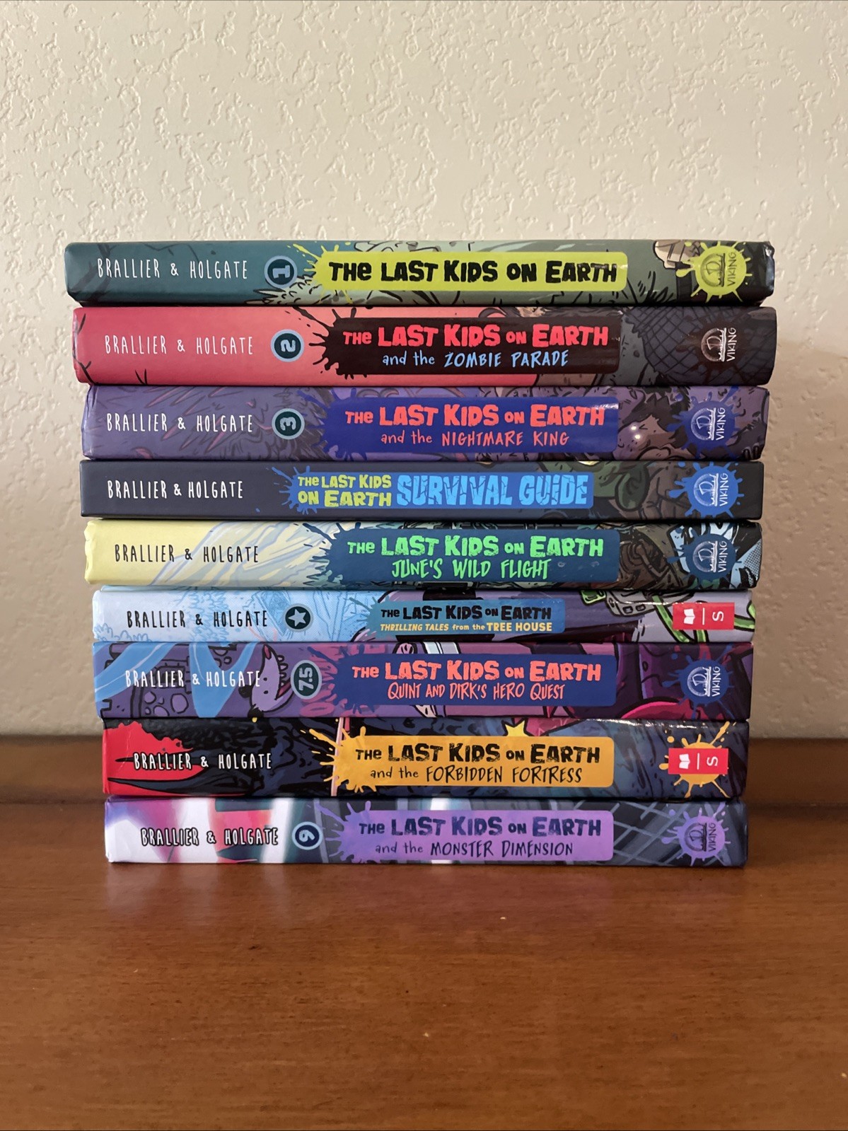 Last Kids on Earth by Max Brallier Book Lot of 9 Hardcover Netflix Series