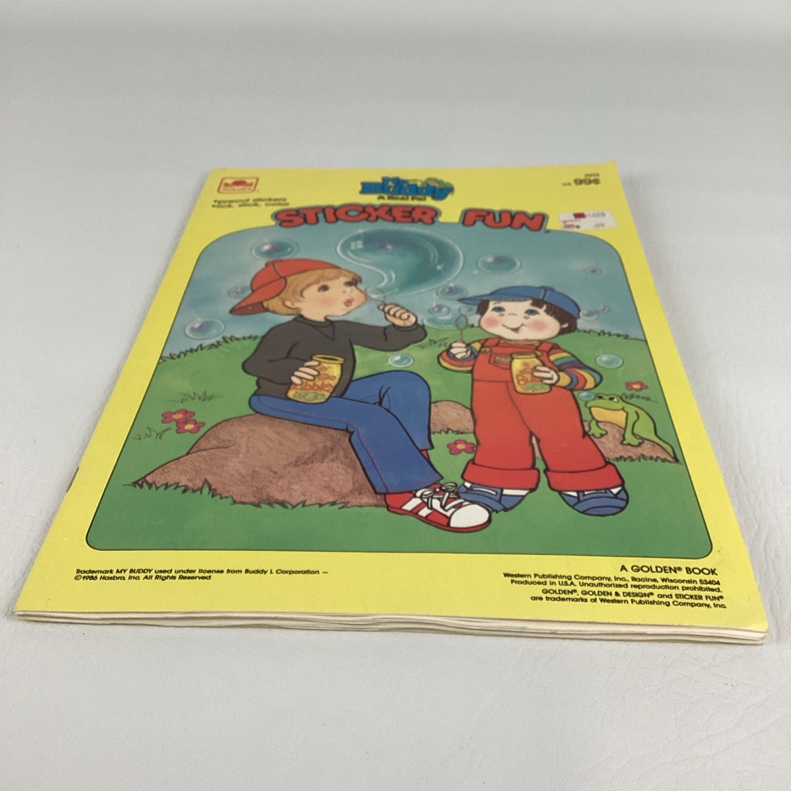 My Buddy A Real Pal Sticker Fun Coloring Activity Book Vintage 80s Color Toy New