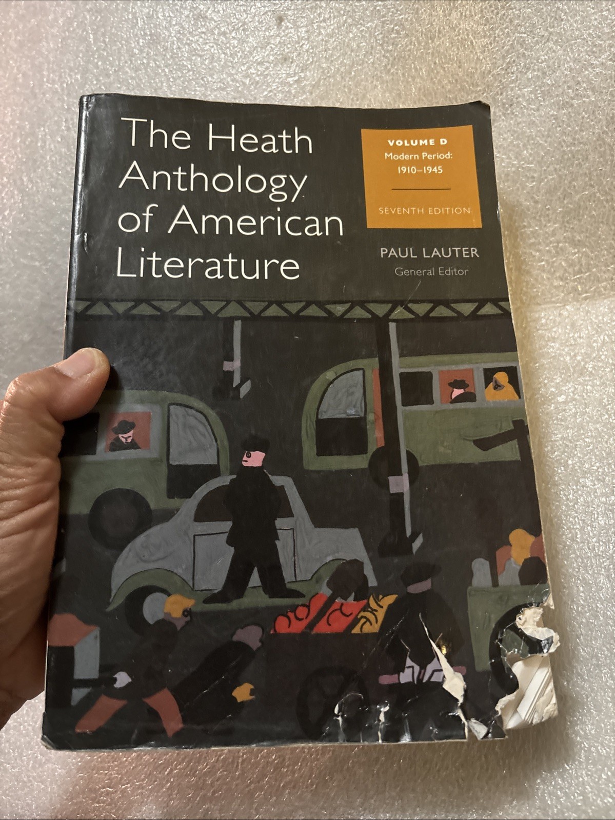 Heath Anthology of American Literature: Volume D, 7th Edition (chewed corner)