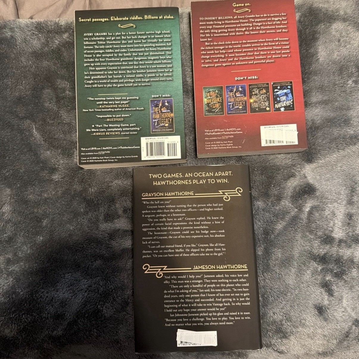 Jennifer Lynn Barnes Inheritance Games 3-Book Set PB: Final Gambit, Brothers