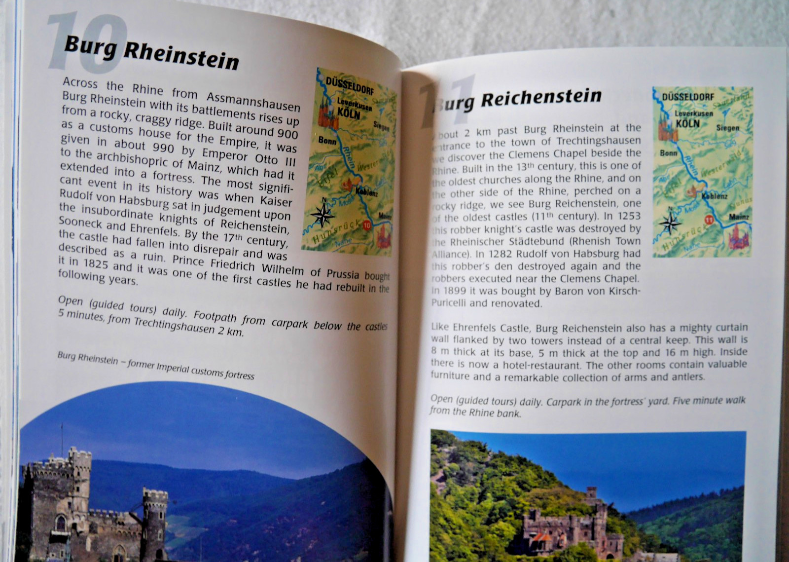 Reiseführer Der Rhein / The Rhine Guide from Mainz to Cologne iin Englisch/USA