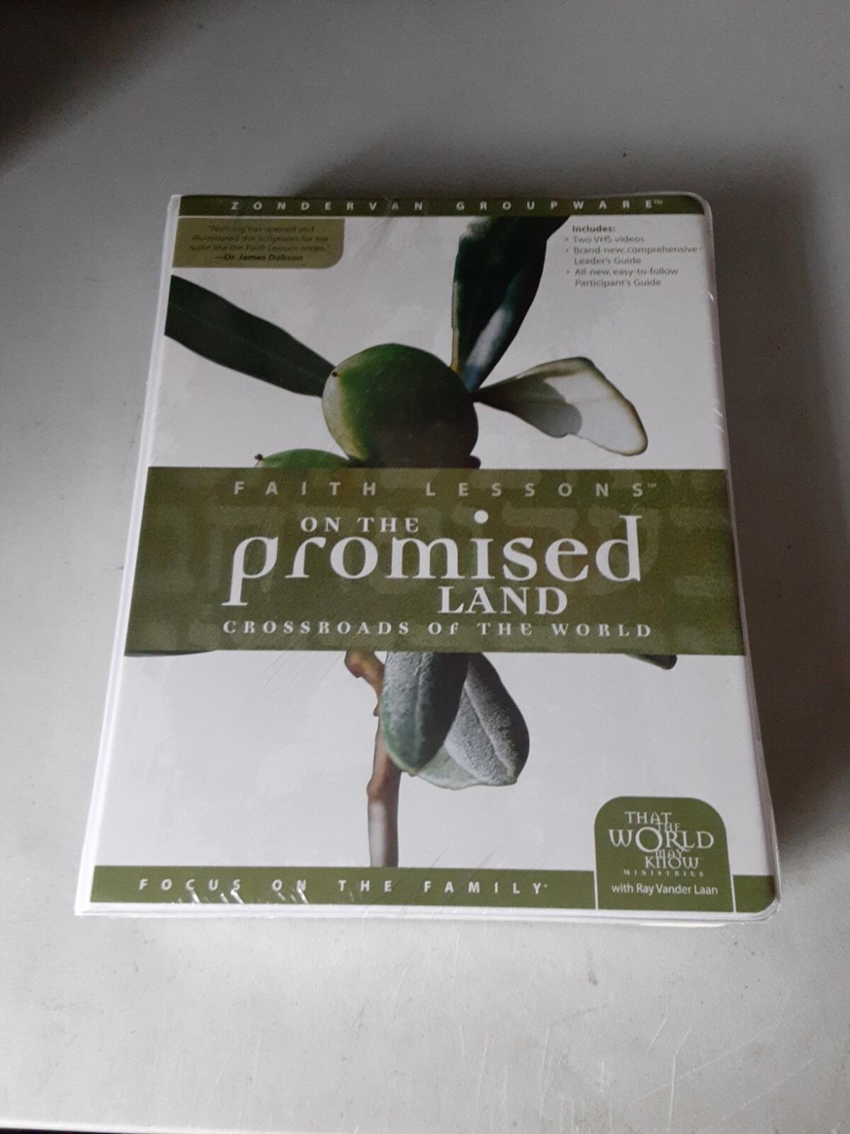 FAITH LESSONS ON THE PROMISED LAND (Books + 2 VHS, 1999) Ray Vander Laan, NEW