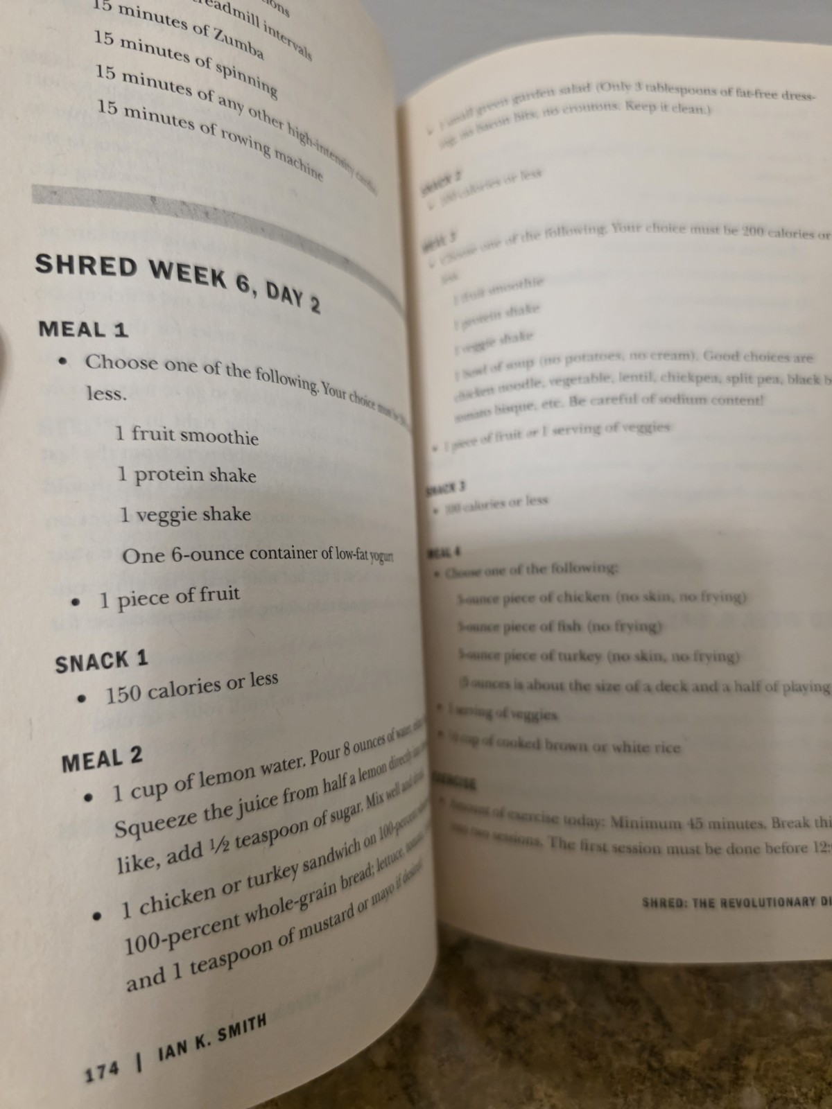 The SHRED Revolutionary Diet Ian K. Smith, MD 268 pages soft cover book