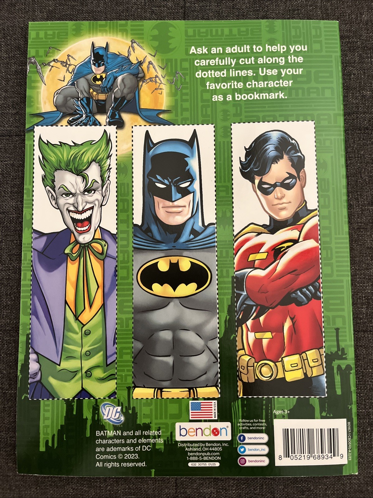 Batman Jumbo Coloring And Activity Book Dark Knight Robin Joker DC Comics