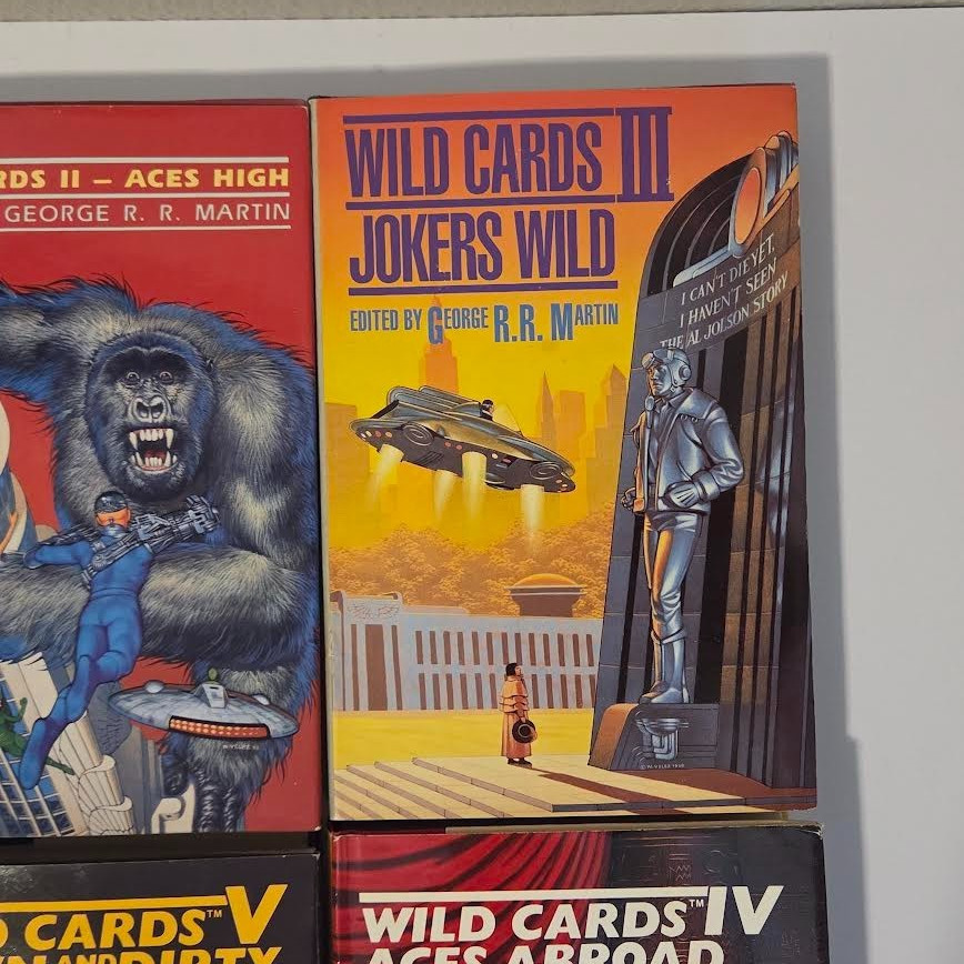 George R.R. Martin Wildcards 1-6 Hardcover HC Book Lot 1 2 3 4 5 6 Sci-Fi