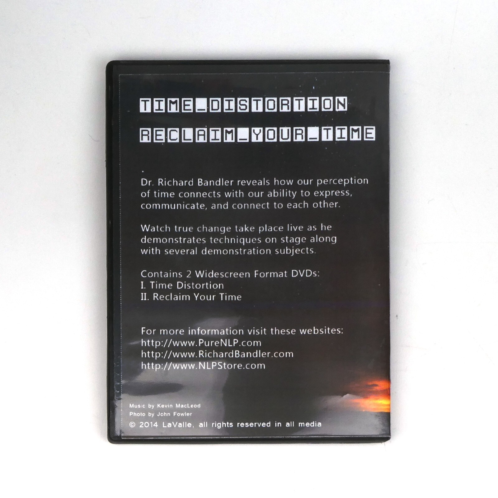 Richard Bandler IN THE INTEREST OF TIME DVDs Time Distortion in Hypnosis NLP