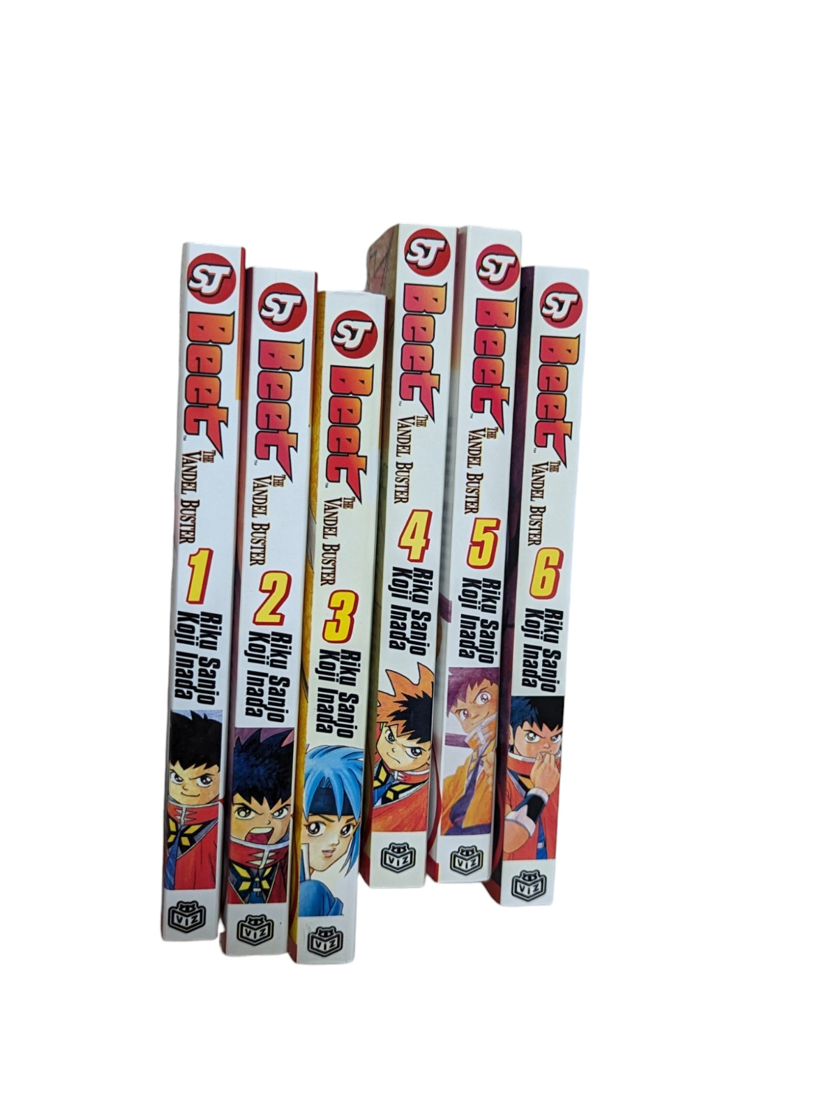 LOT of 6 Beet The Vandel Buster English Manga Vol. 1 2 3 4 5 6 Shonen Jump Set