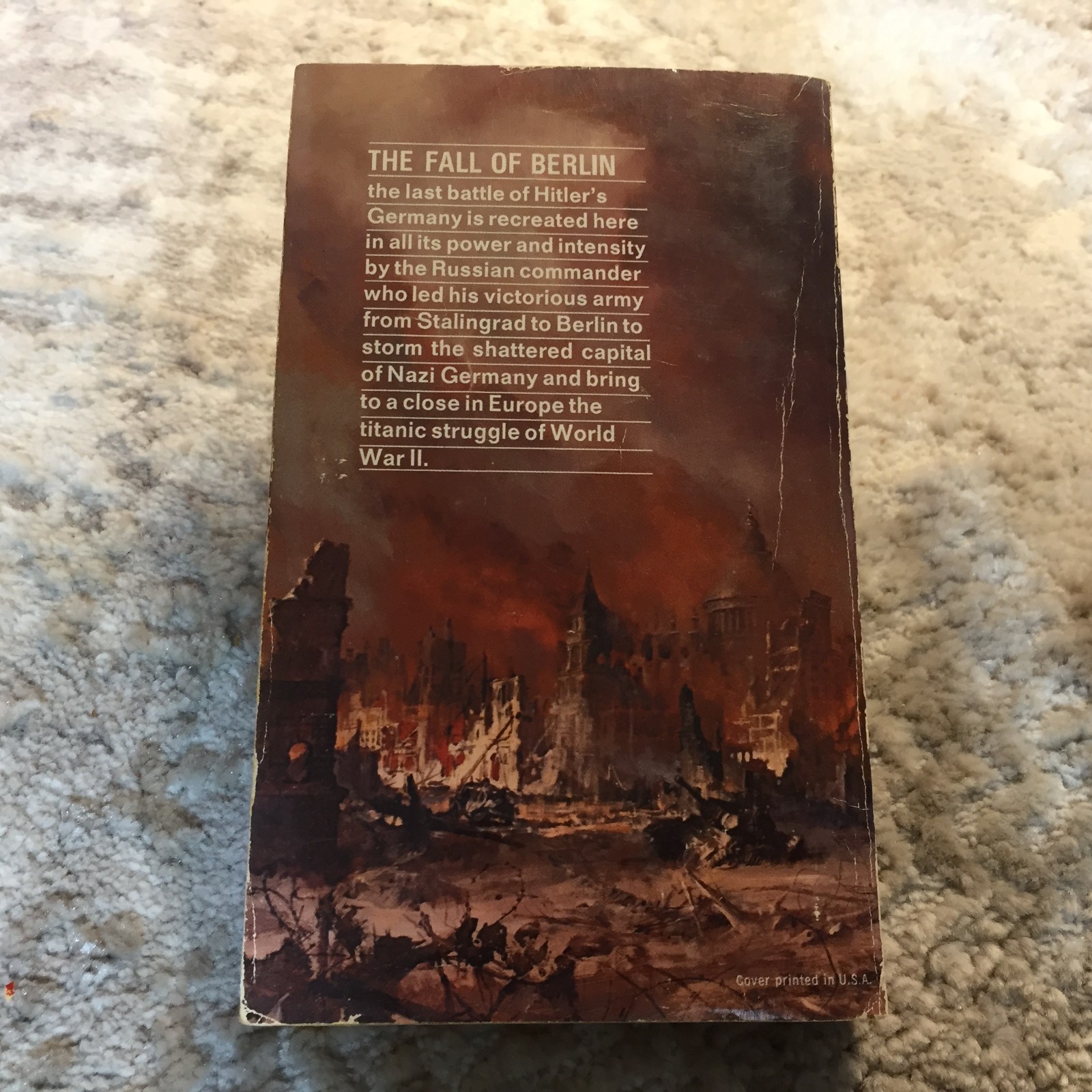 The Fall Of Berlin Military History Paperback Book by Marshal Vasili I. Chuikov