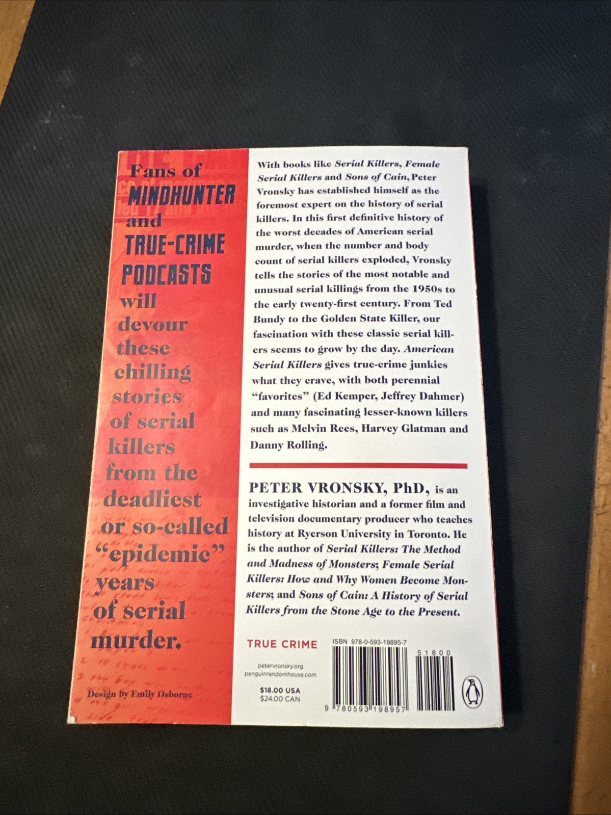 American Serial Killers The Deadliest Years 1950-2000 True Crime Murders PB
